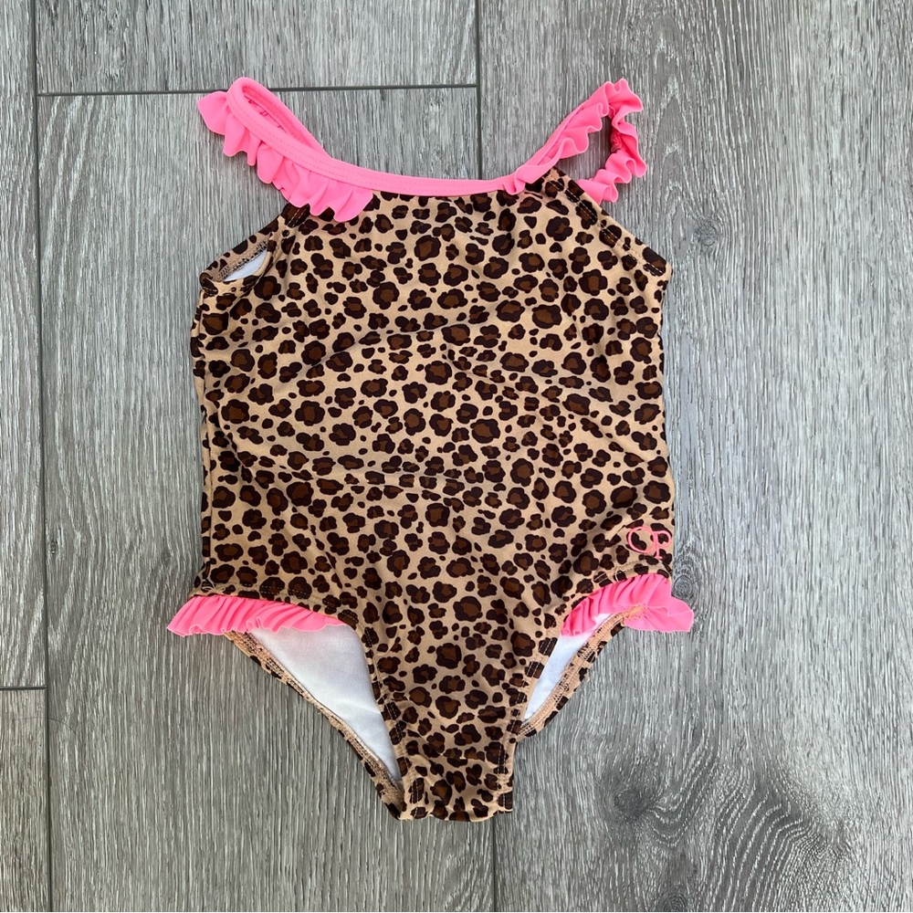 OP ONE PIECE SWIMSUIT LEOPARD PRINT 24MO